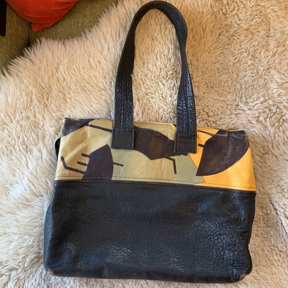 One of a kind Leather French bag - Picture 3 of 9